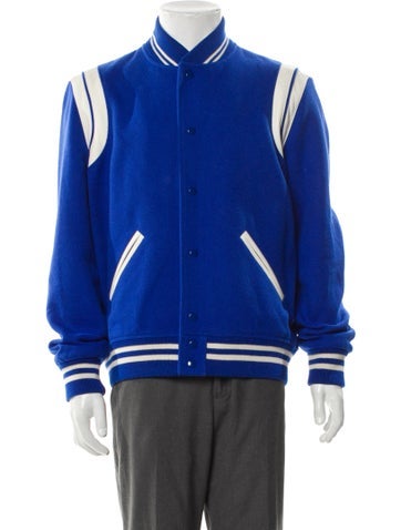 Saint Laurent Outerwear 2021 'Teddy' Varsity Jacket Us42, It52 | XL