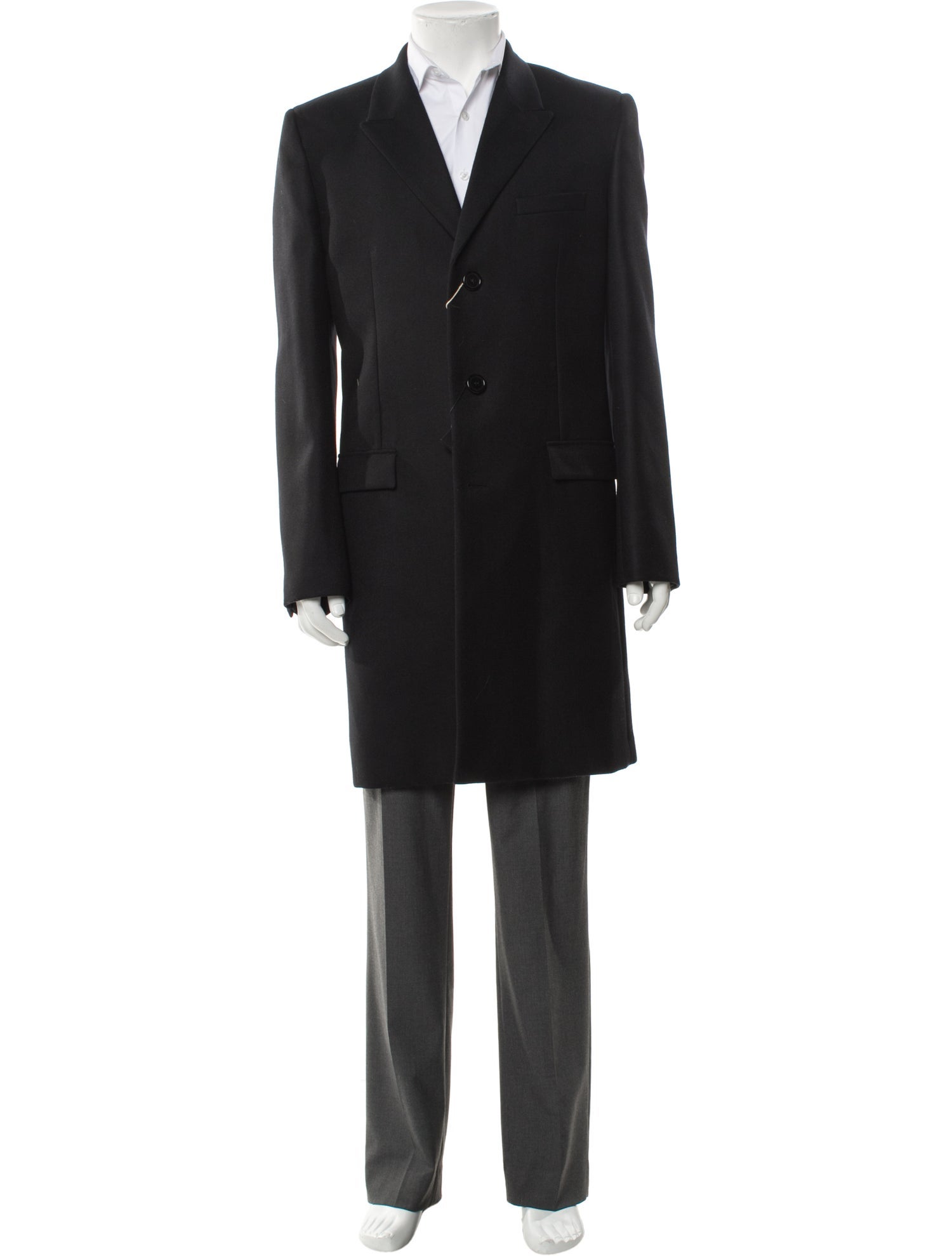 Saint Laurent 2019 Virgin Wool Overcoat w/ Tags