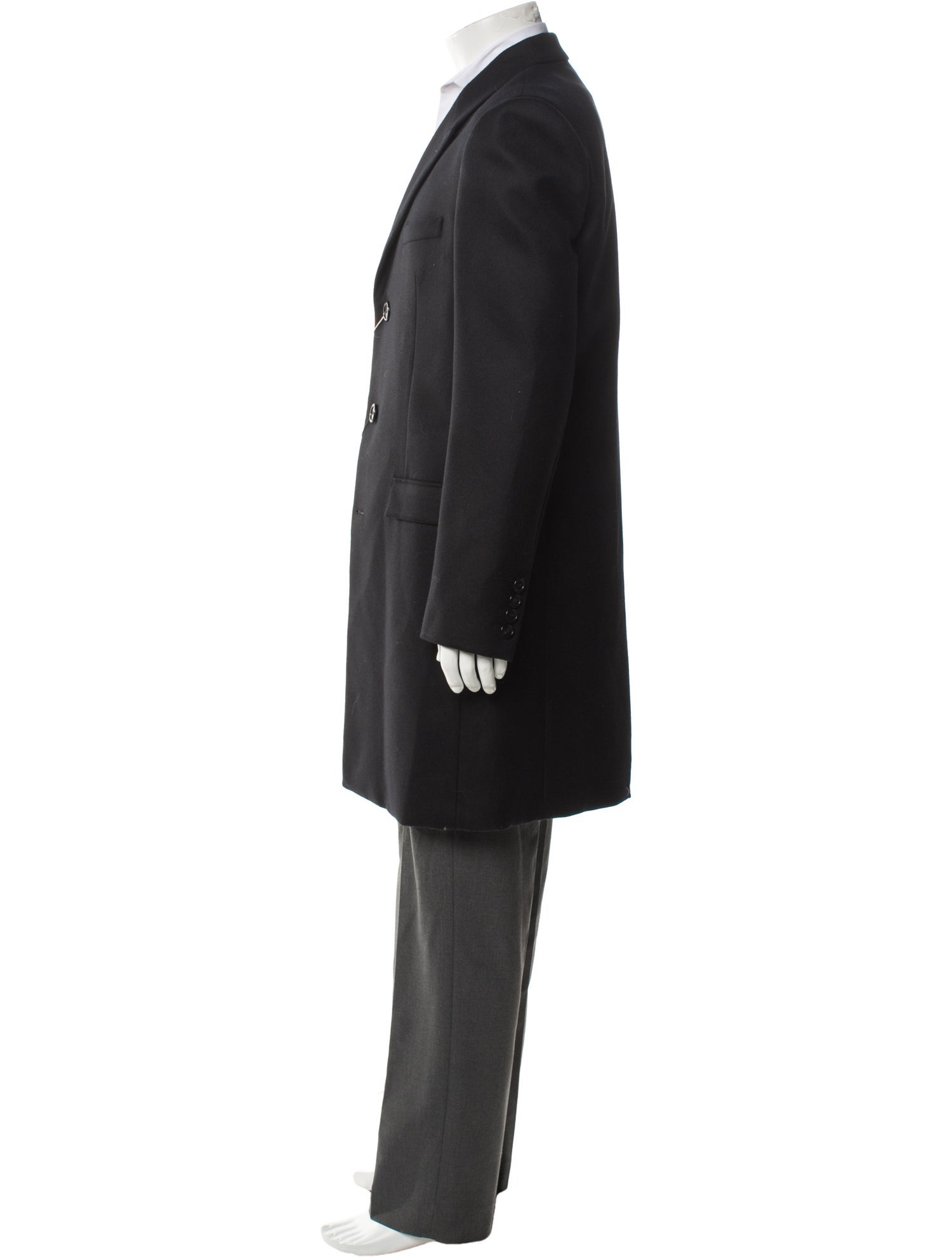 Saint Laurent 2019 Virgin Wool Overcoat w/ Tags