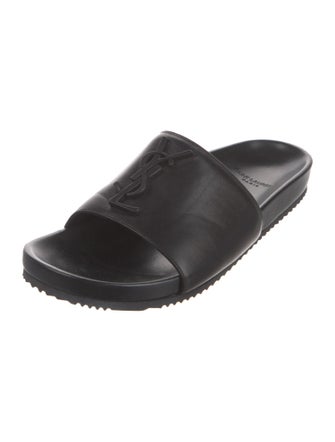 Saint Laurent Leather Slides