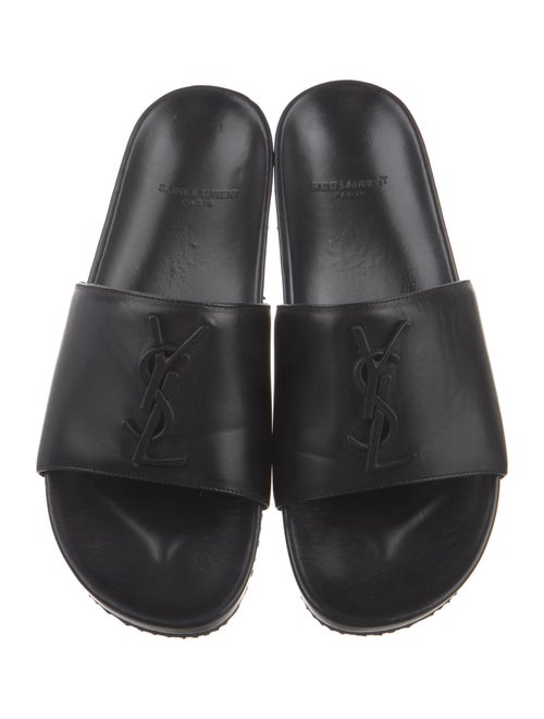 Saint Laurent Leather Slides