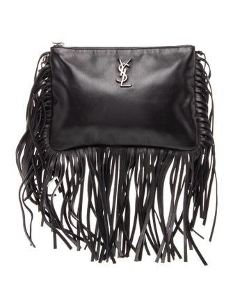 Saint Laurent Leather Fringe Medium