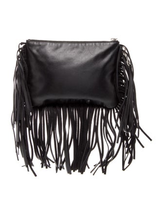 Saint Laurent Leather Fringe Medium