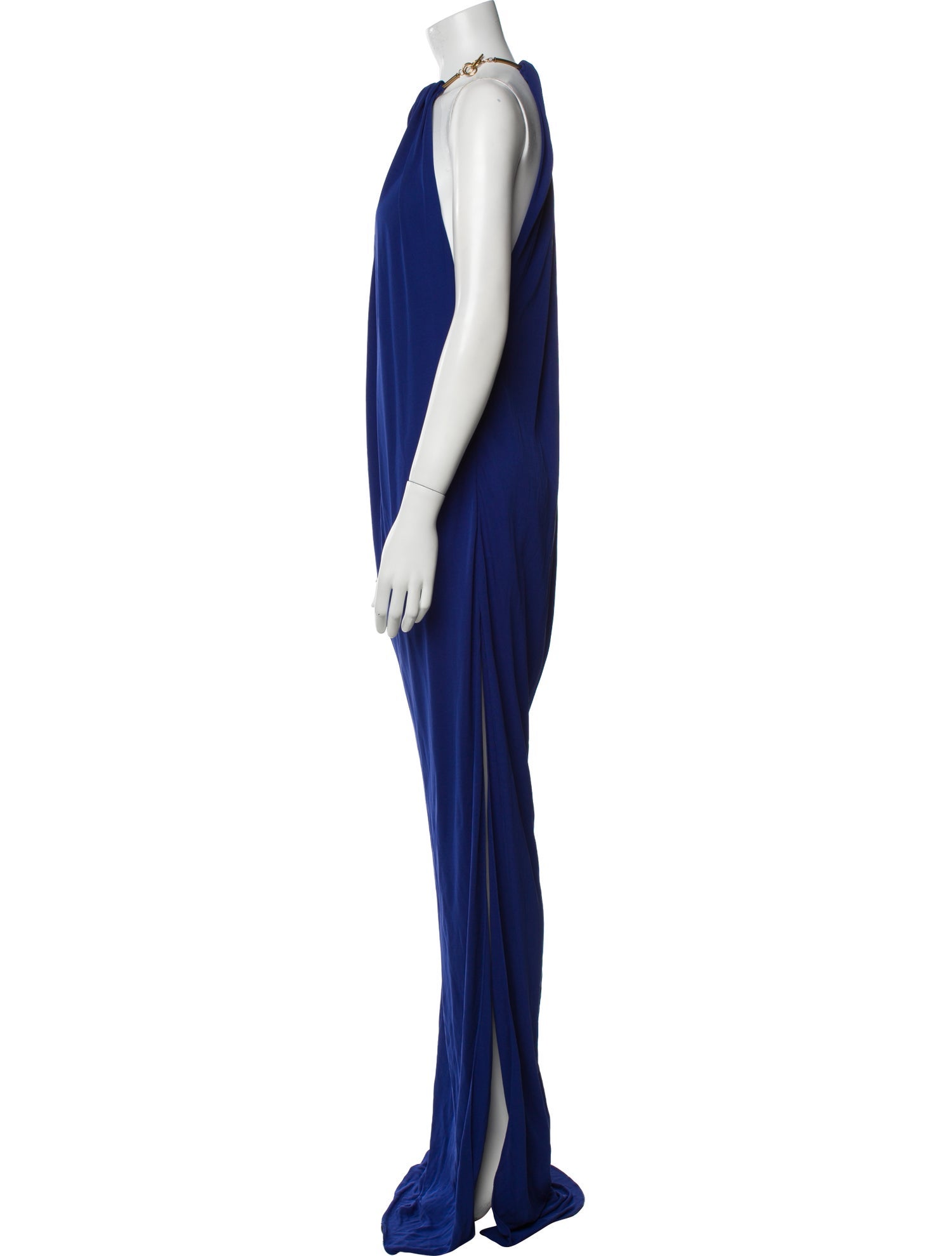 Saint Laurent Halterneck Long Dress w/ Tags