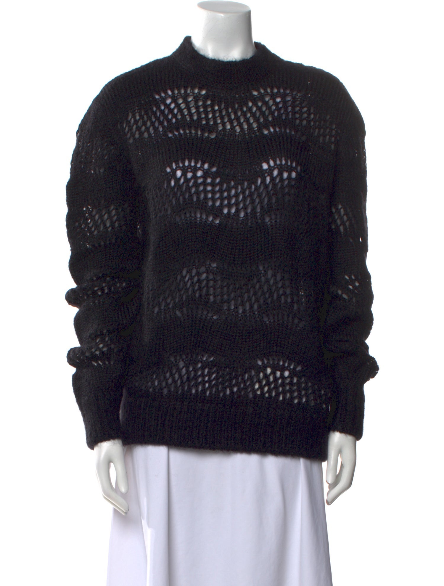 Saint Laurent Mohair Crew Neck Sweater