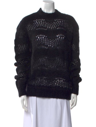 Saint Laurent Mohair Crew Neck Sweater