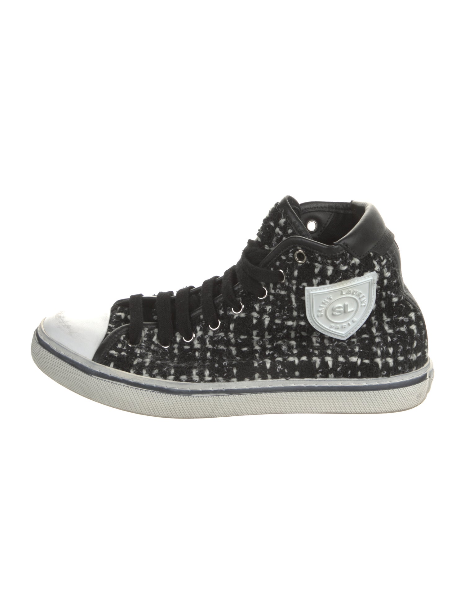 Saint Laurent Tweed Printed Sneakers