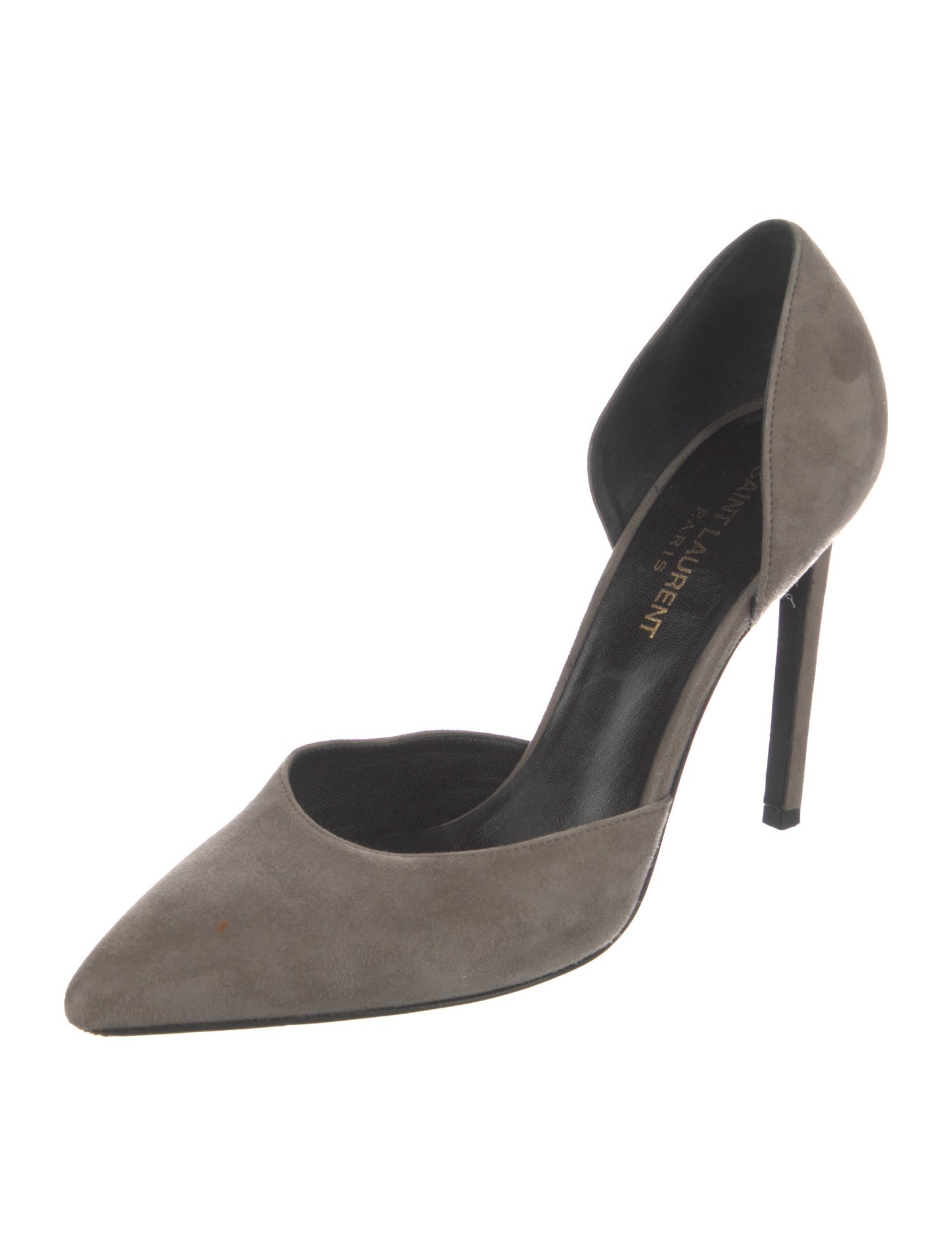 Saint Laurent Suede D'Orsay Pumps