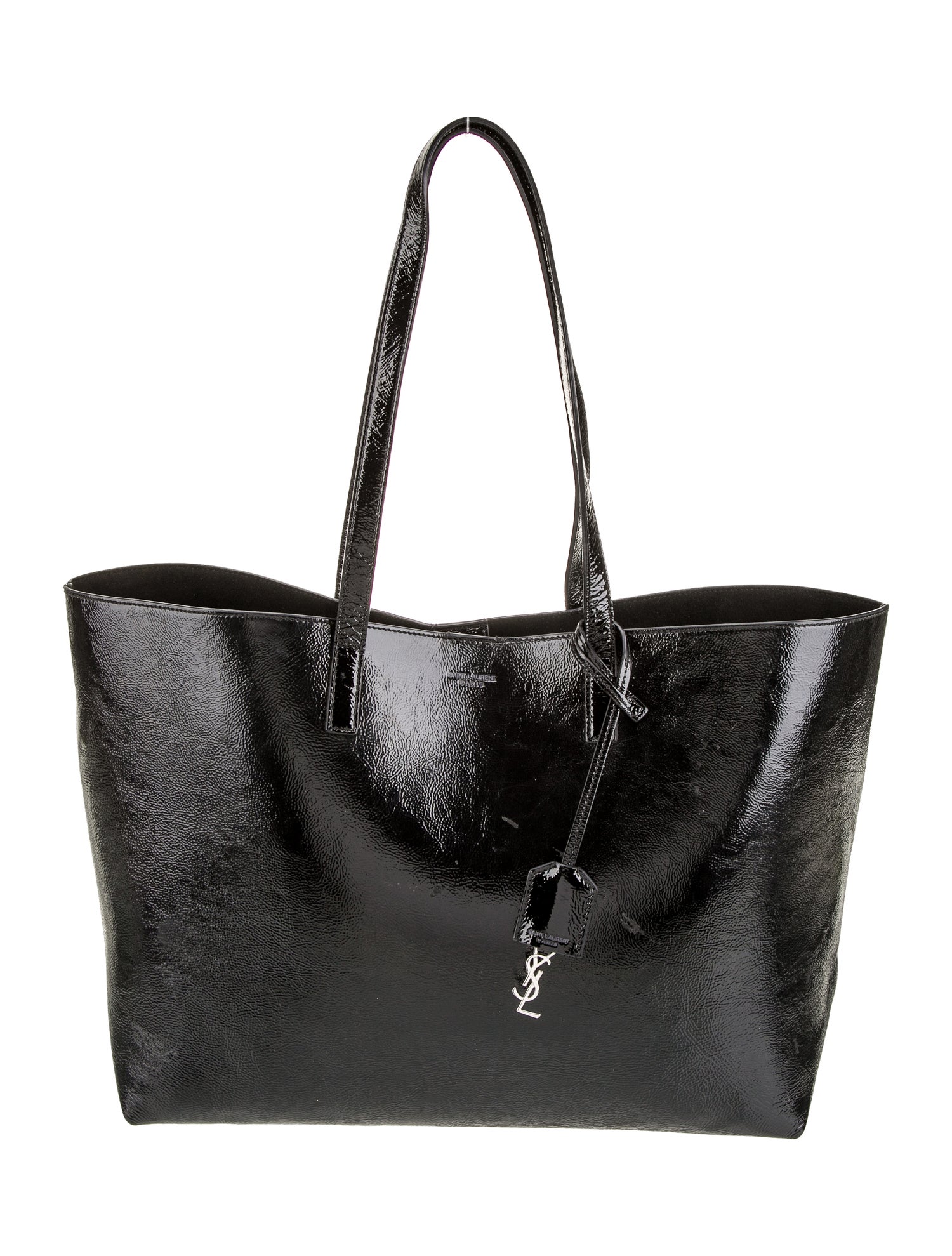 Saint Laurent Patent Leather Tote East West