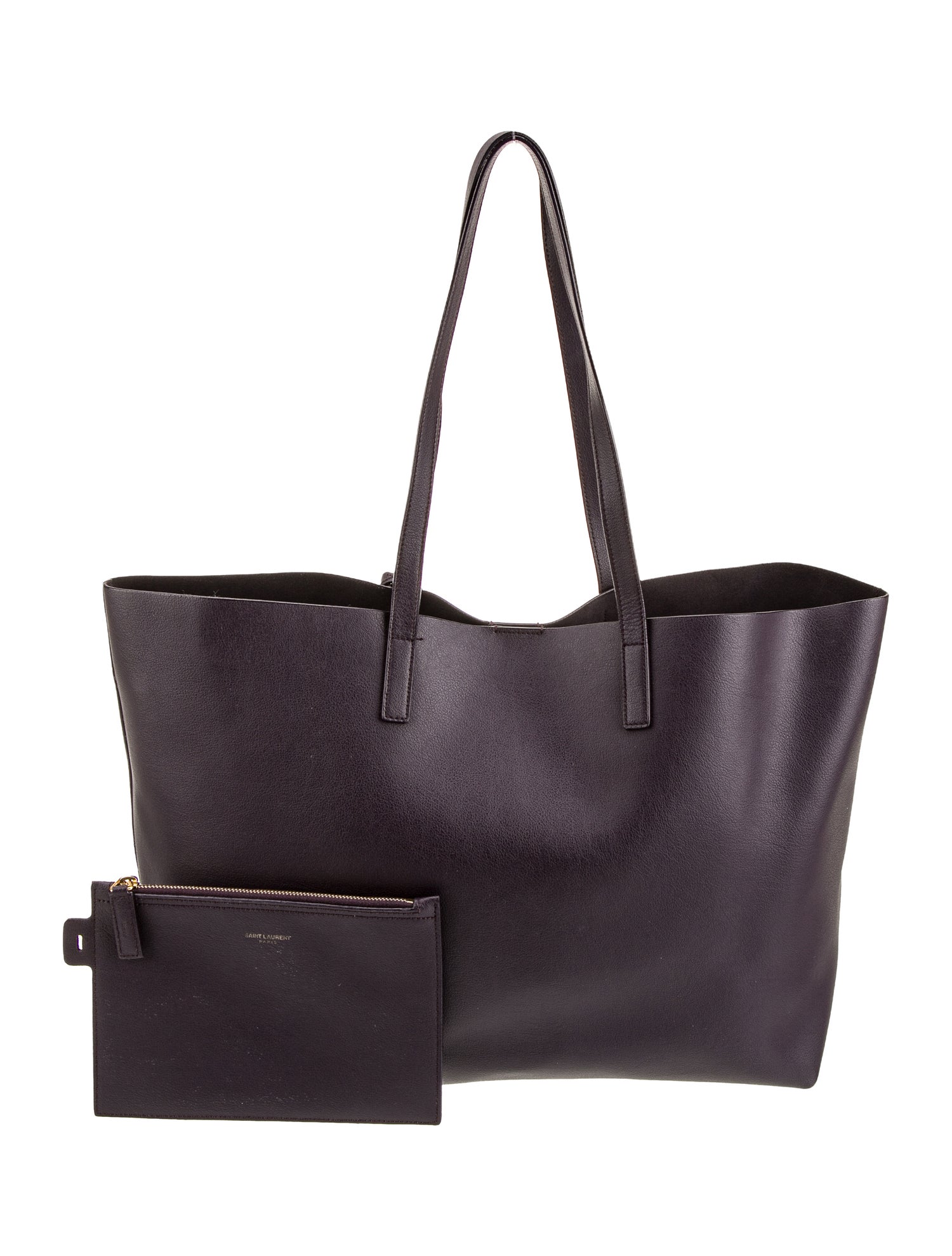 Saint Laurent Leather Tote East West