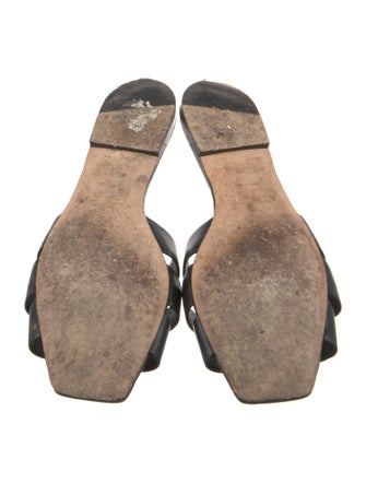 Saint Laurent Leather Slides