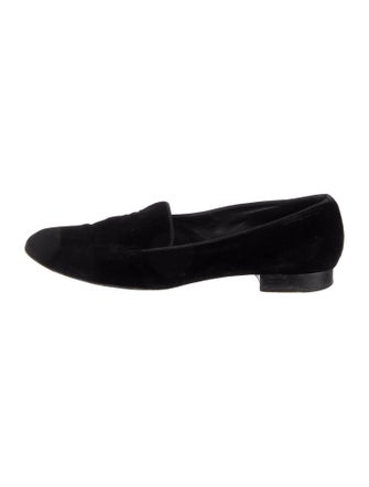 Saint Laurent Velvet Loafers