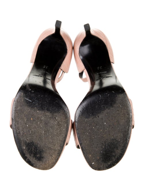 Saint Laurent Embossed Leather Printed Sandals