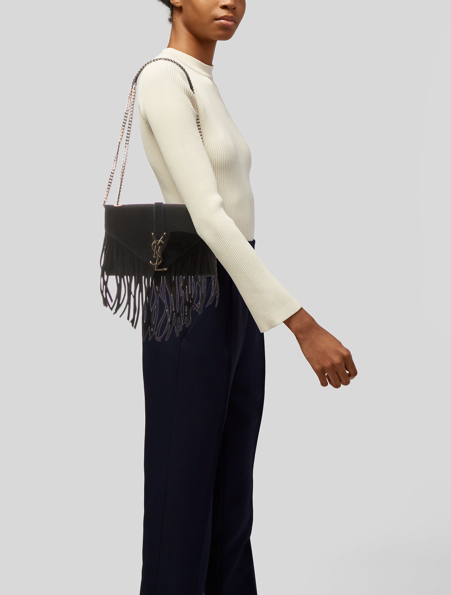 Saint Laurent Suede Envelope