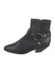 Saint Laurent Leather Moto Boots