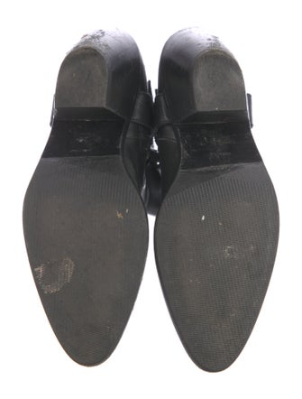 Saint Laurent Leather Moto Boots