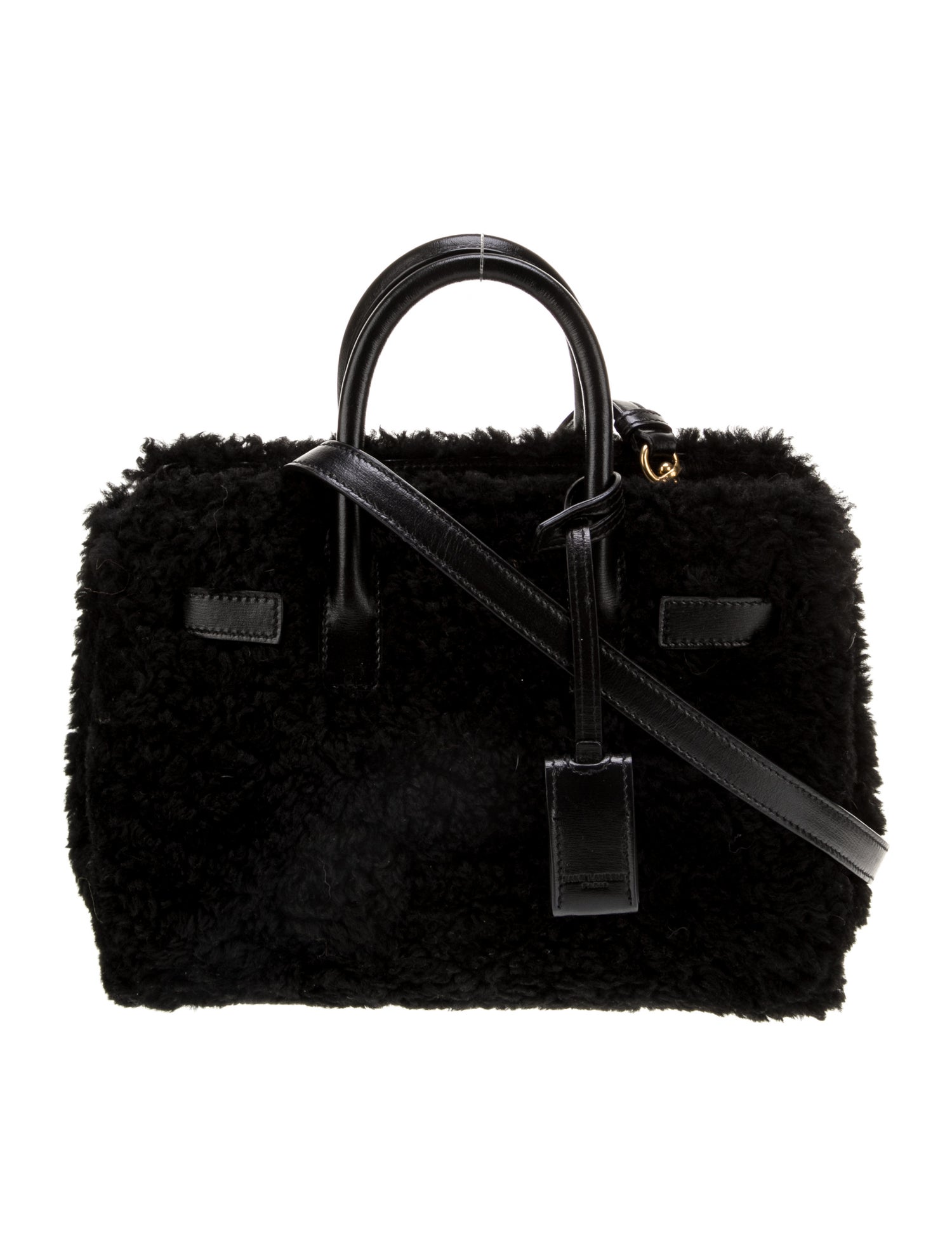 Saint Laurent Shearling Sac De Jour
