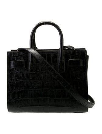 Saint Laurent Leather Sac De Jour Nano