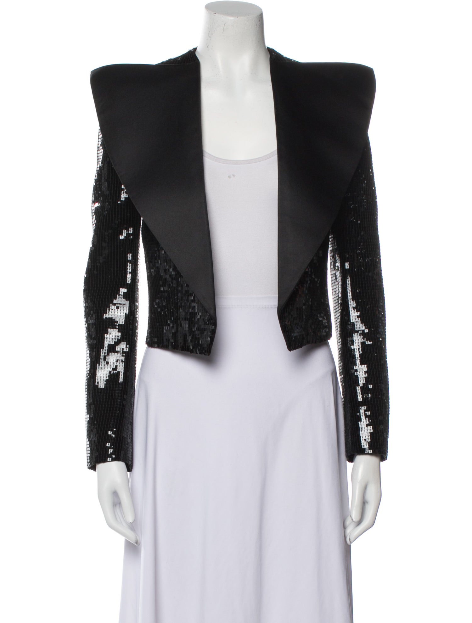 Saint Laurent Virgin Wool Printed Evening Jacket