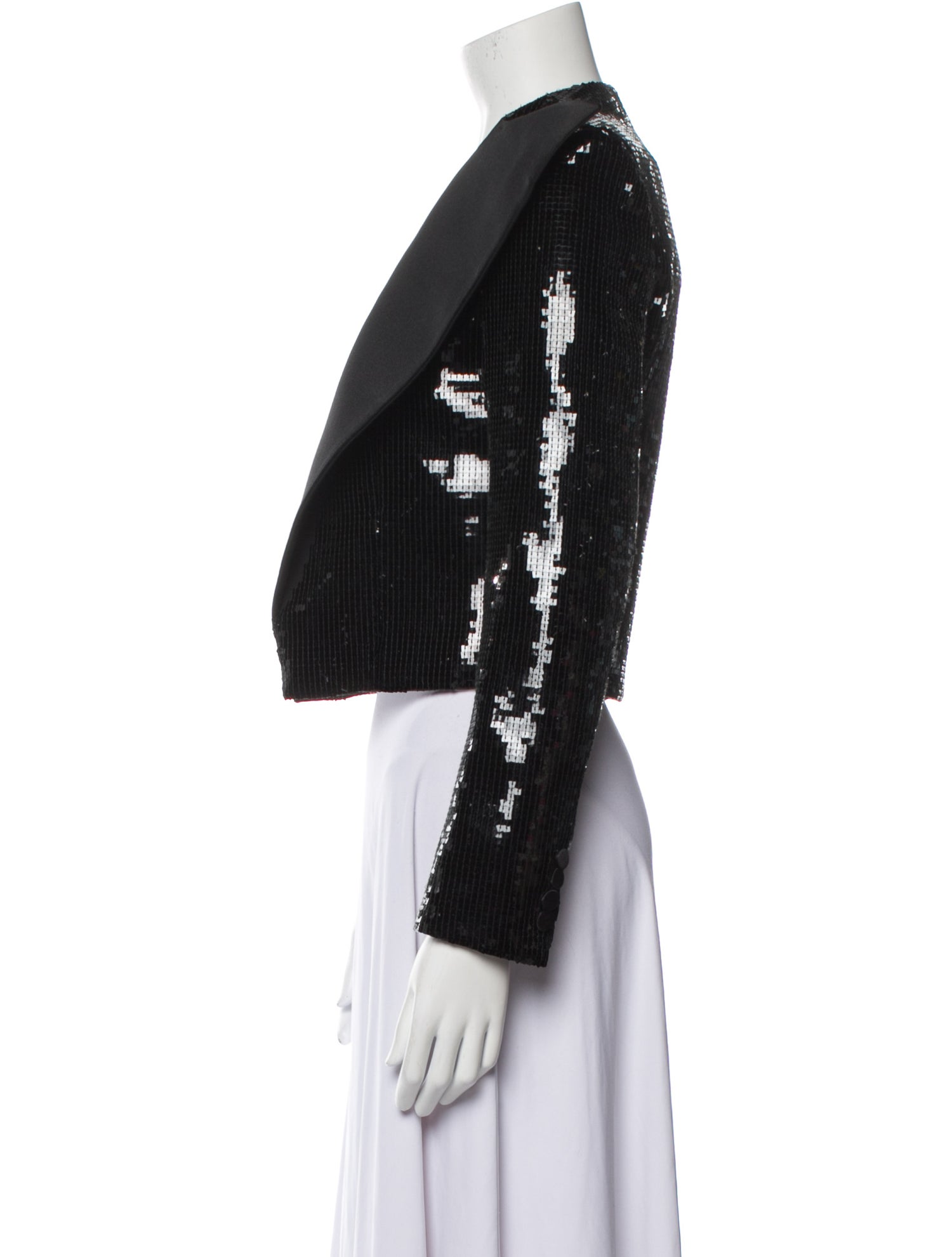 Saint Laurent Virgin Wool Printed Evening Jacket