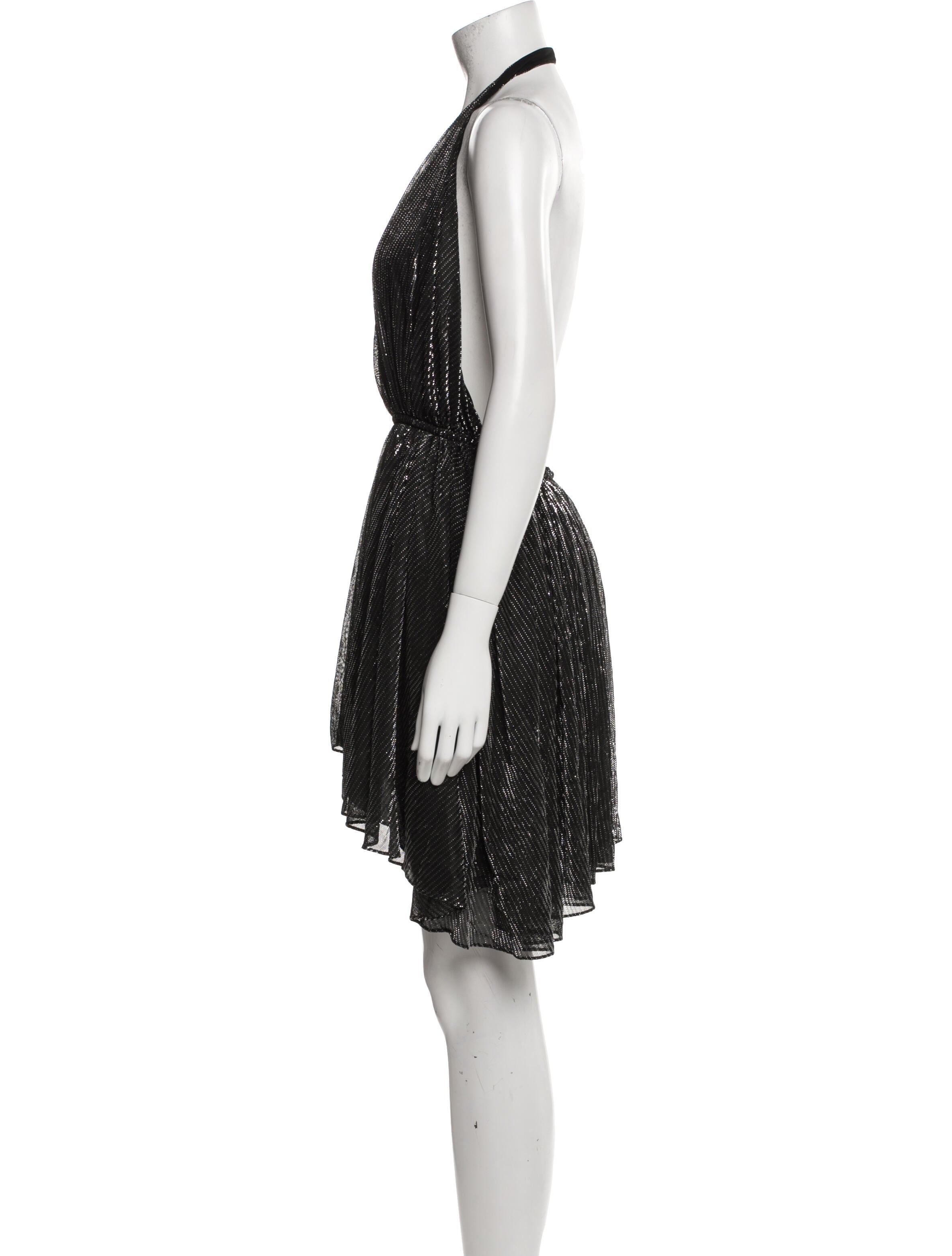 Saint Laurent Striped Mini Dress