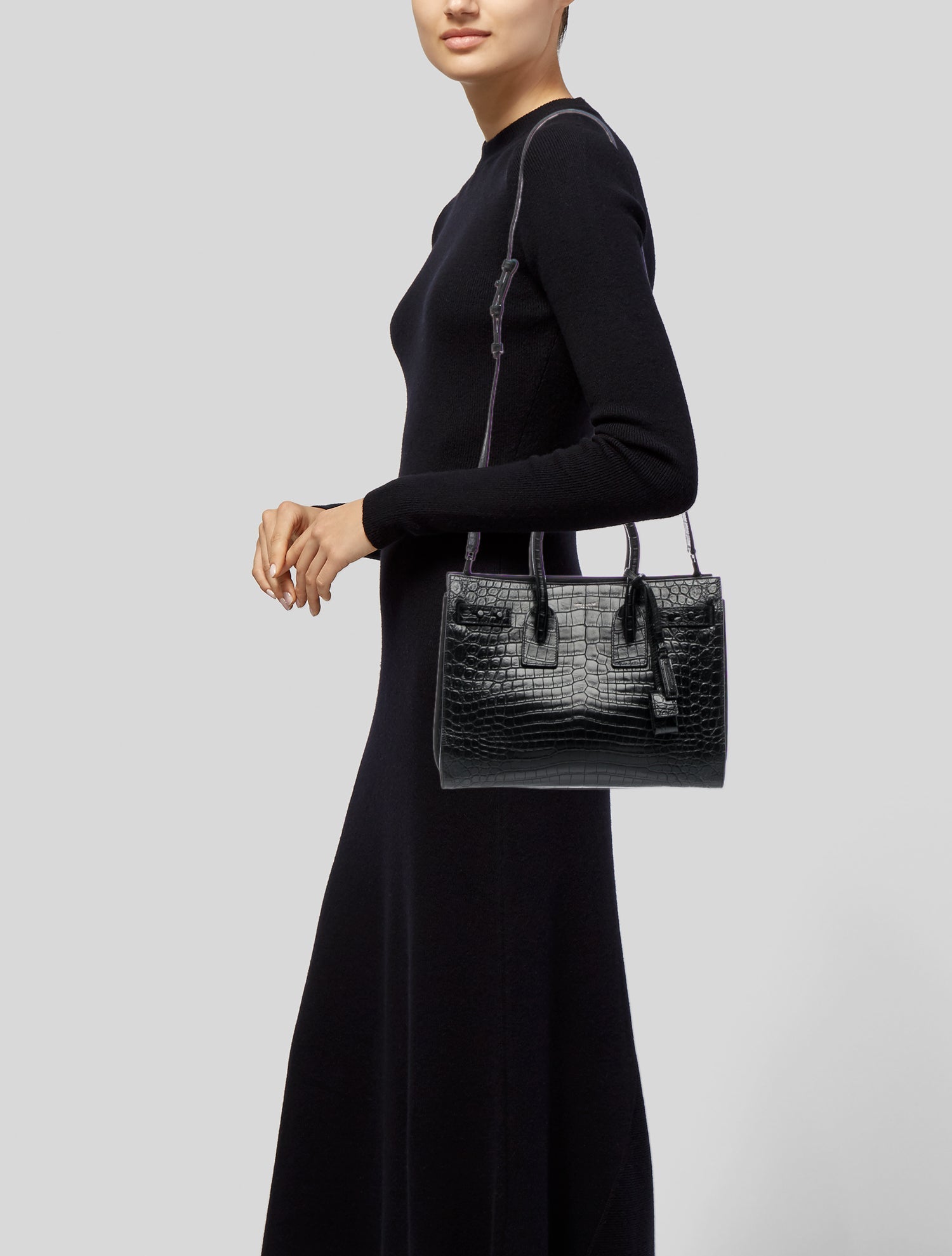 Saint Laurent Leather Sac De Jour Nano