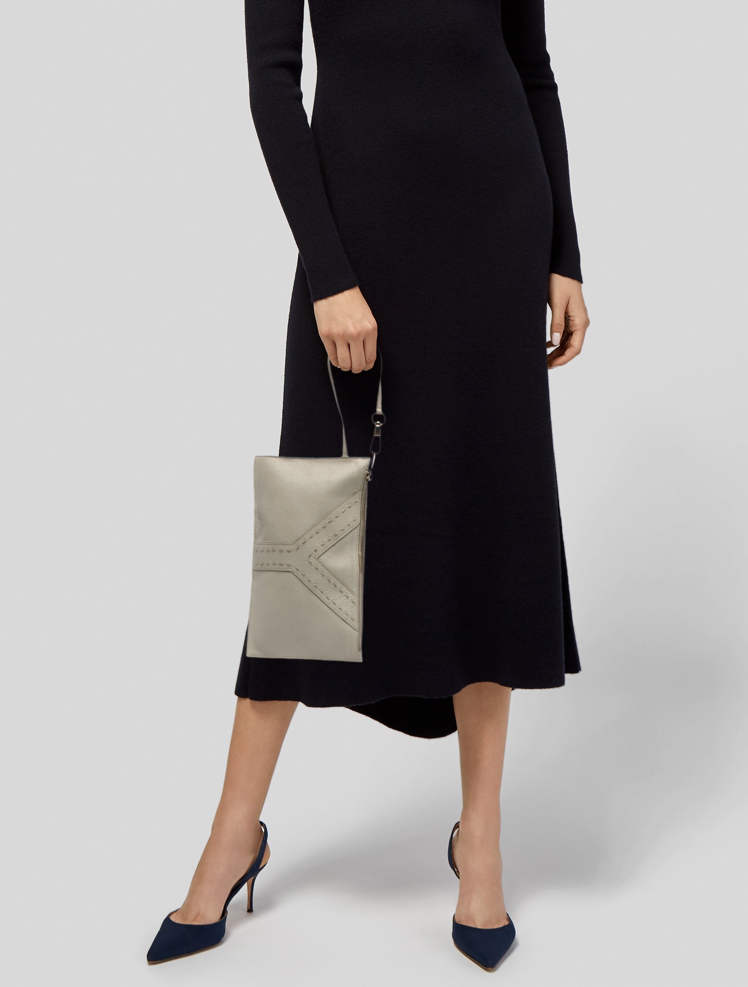 Yves Saint Laurent Rive Gauche Leather Clutch