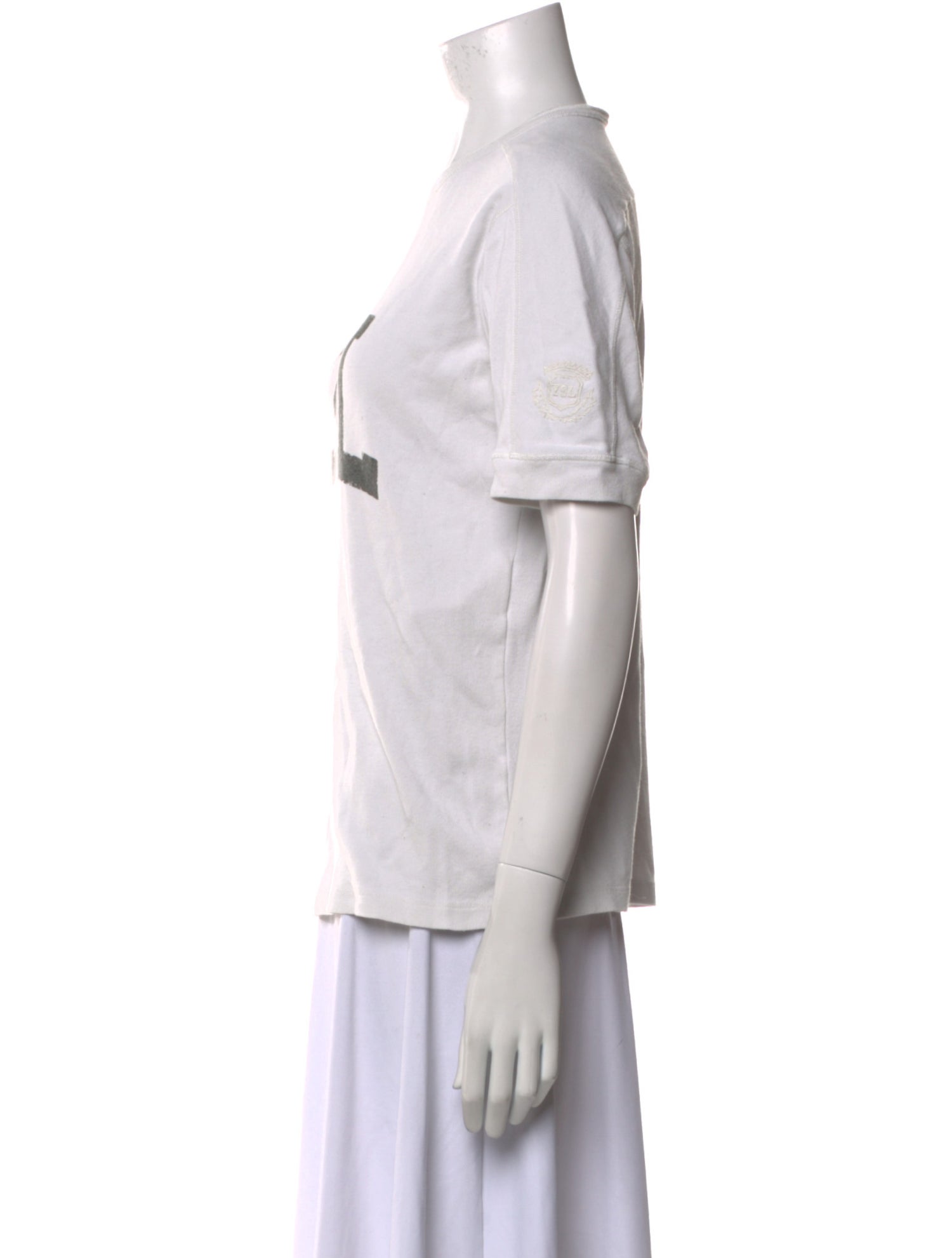 Saint Laurent Graphic Print Crew Neck T-Shirt