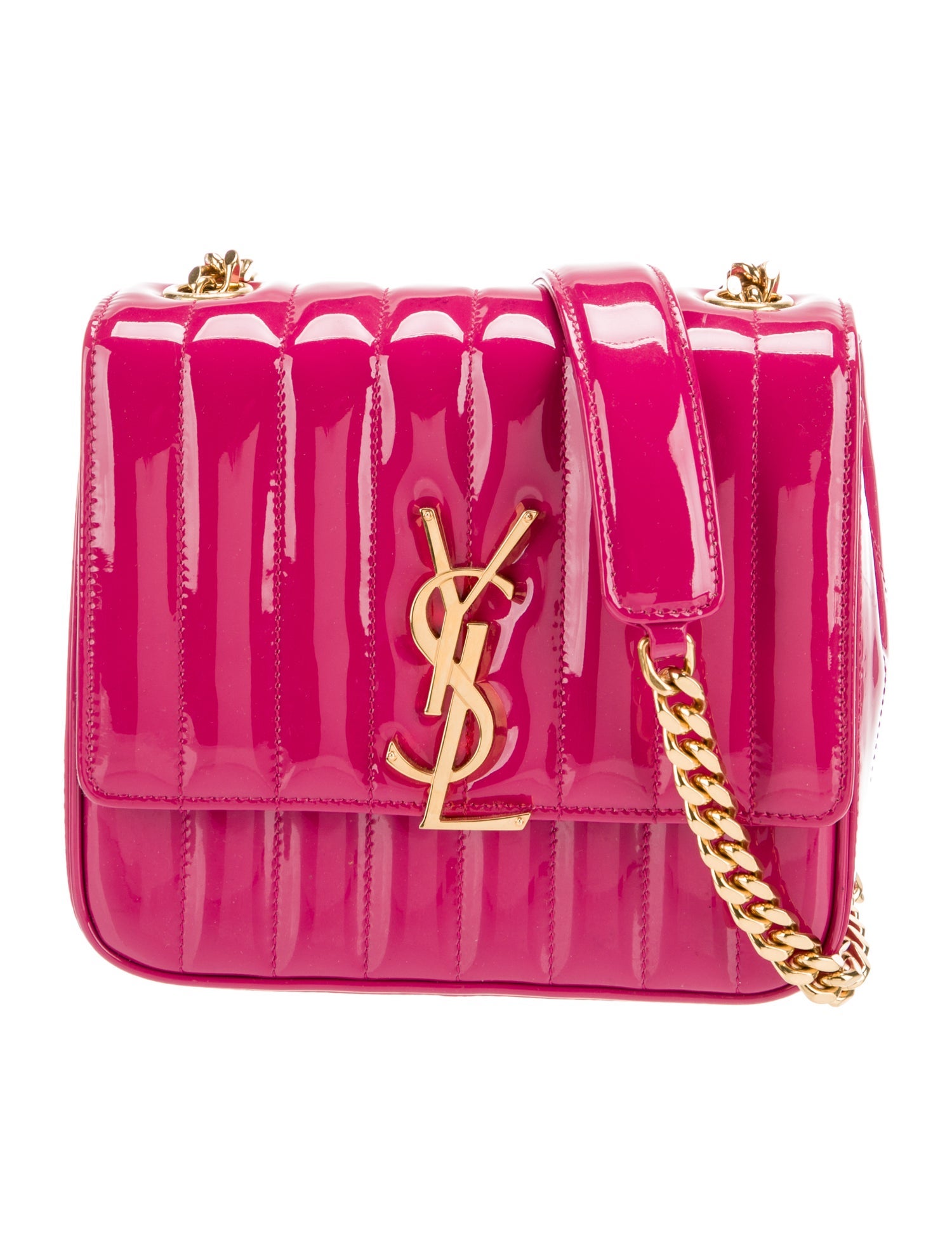 Saint Laurent Chevron Vicky Medium