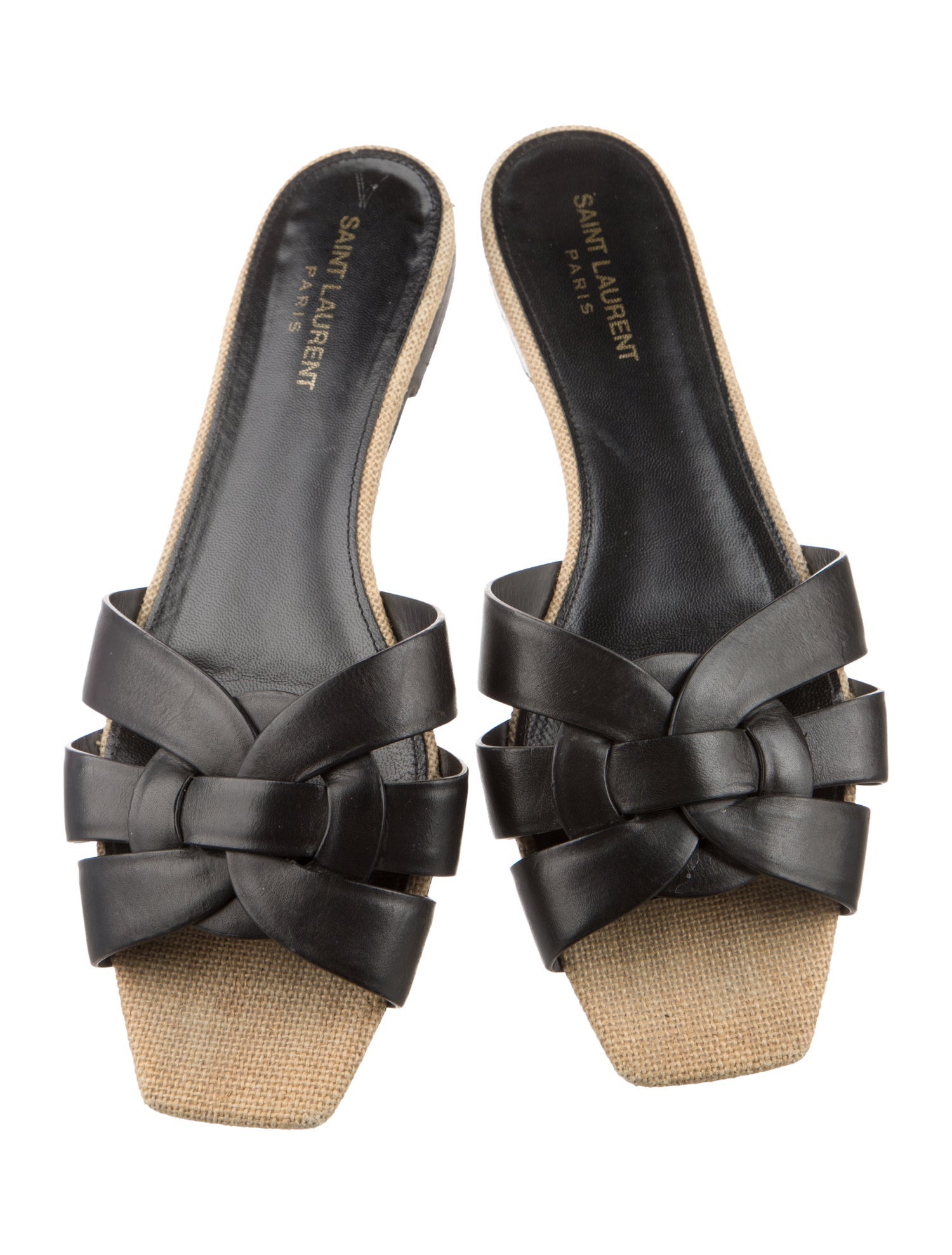 Saint Laurent Leather Slides