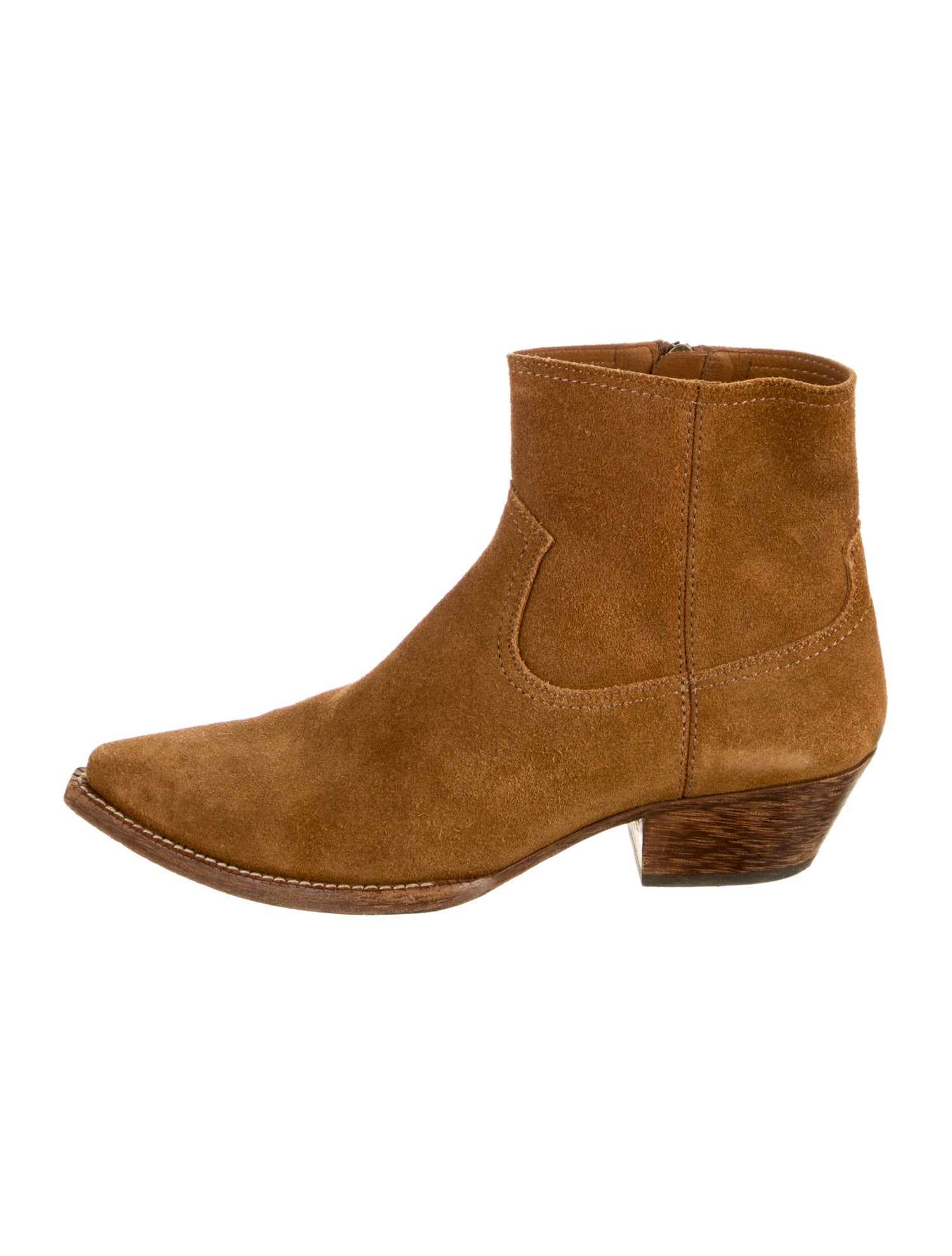 Saint Laurent Suede Western Boots