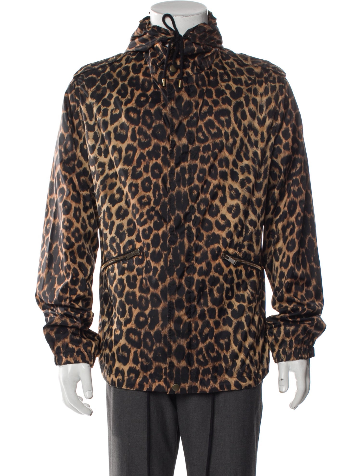 Saint Laurent 2020 Animal Print Windbreaker