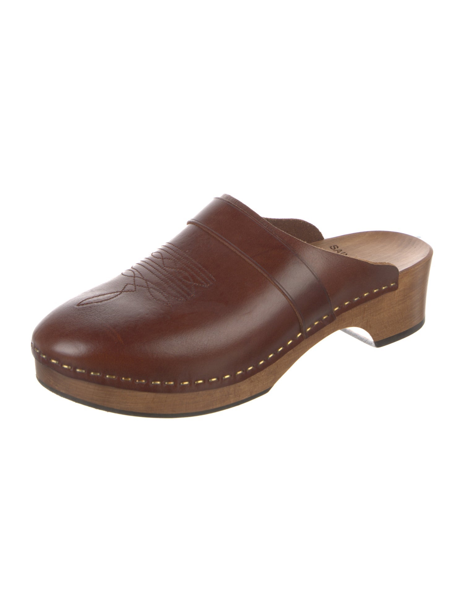 Saint Laurent Leather Mules