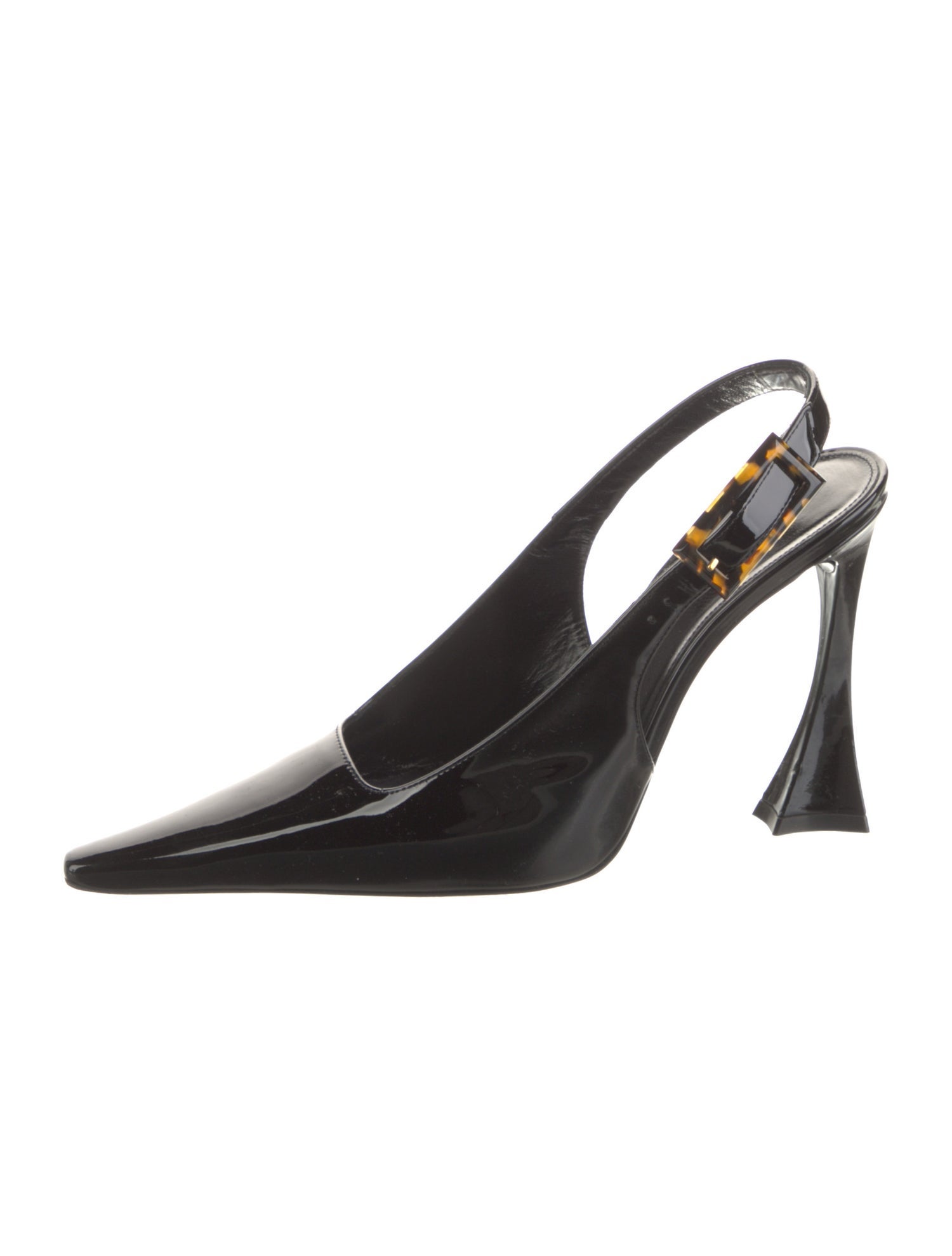Saint Laurent Patent Leather Slingback Pumps