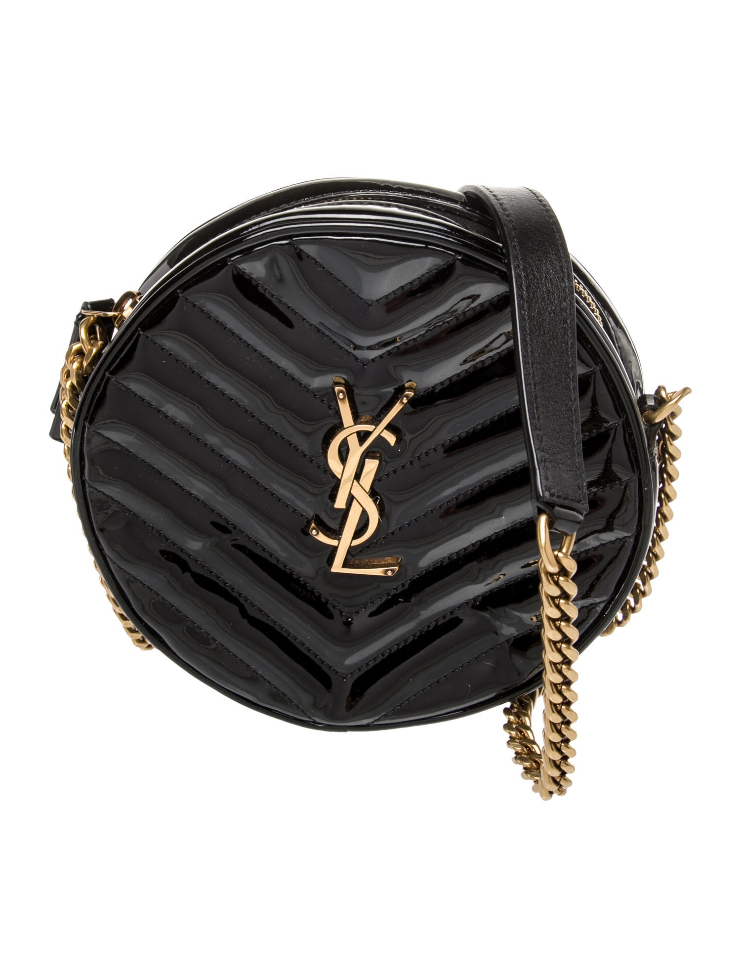 Saint Laurent Patent Leather Crossbody Bag Small 2022