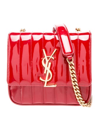 Saint Laurent Patent Leather Vicky Small