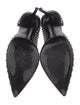 Saint Laurent Leather Studded Accents D'Orsay Pumps