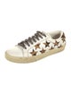 Saint Laurent Leather Animal Print Sneakers