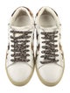 Saint Laurent Leather Animal Print Sneakers