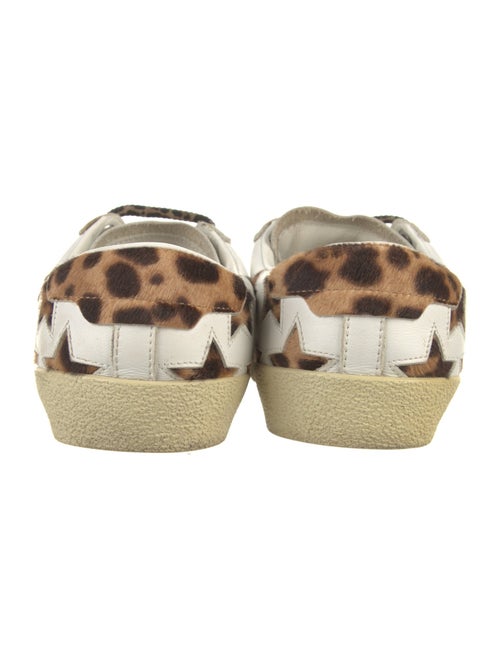 Saint Laurent Leather Animal Print Sneakers