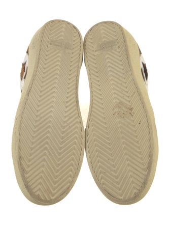 Saint Laurent Leather Animal Print Sneakers