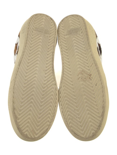 Saint Laurent Leather Animal Print Sneakers