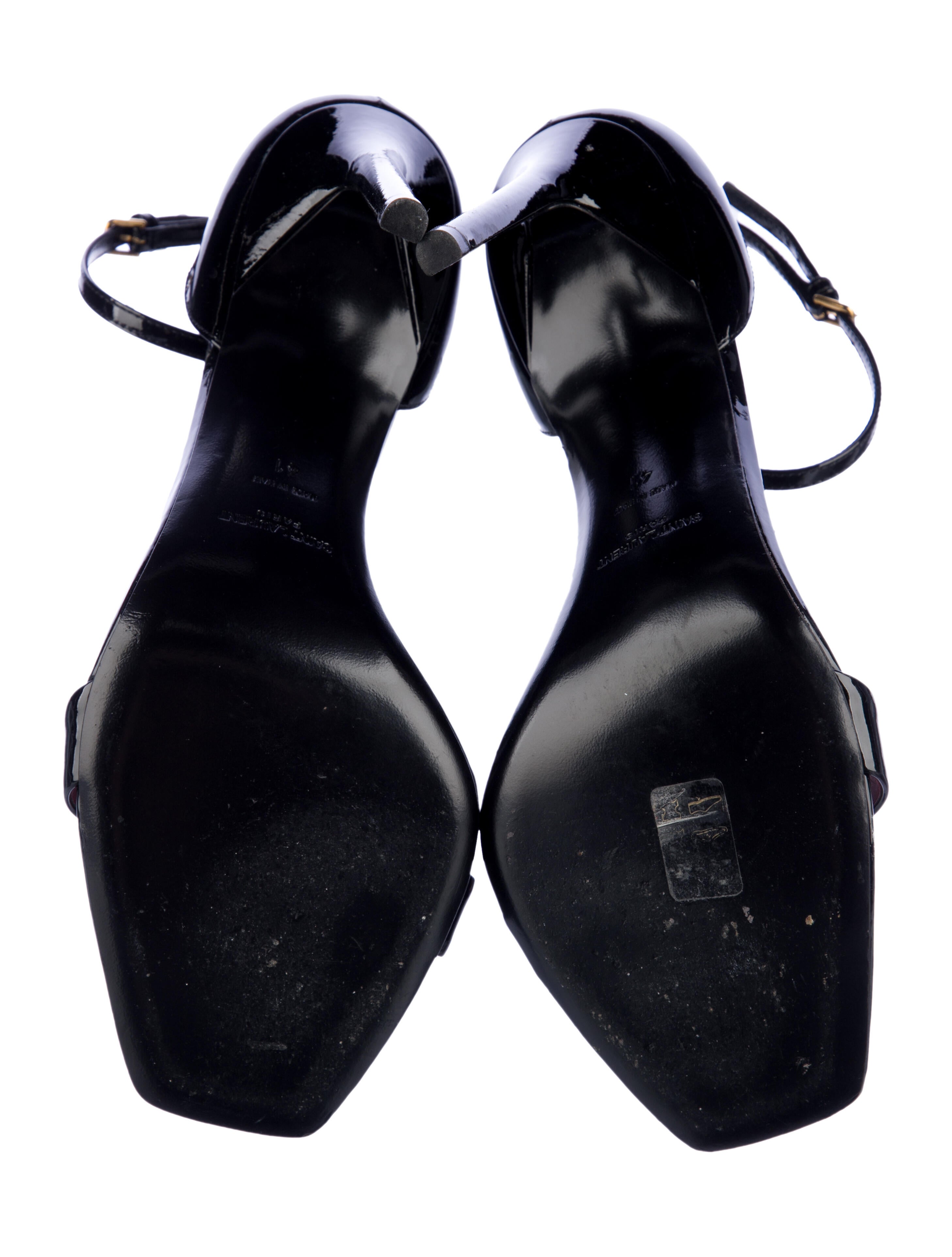 Saint Laurent Patent Leather Sandals
