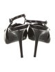 Saint Laurent Patent Leather Crystal Embellishments Slingback Pumps
