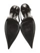Saint Laurent Patent Leather Crystal Embellishments Slingback Pumps