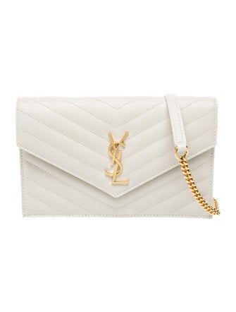 Saint Laurent Leather Cassandre 2023