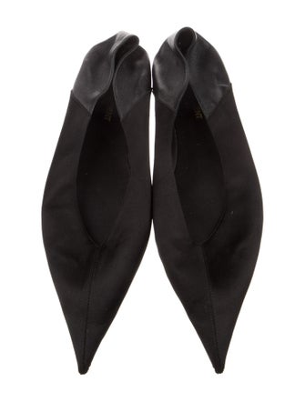Saint Laurent Raso Leather Flats