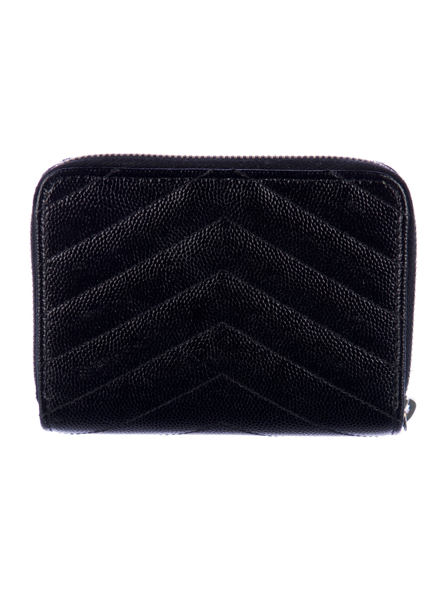 Saint Laurent 2018 Chevron Compact Wallet