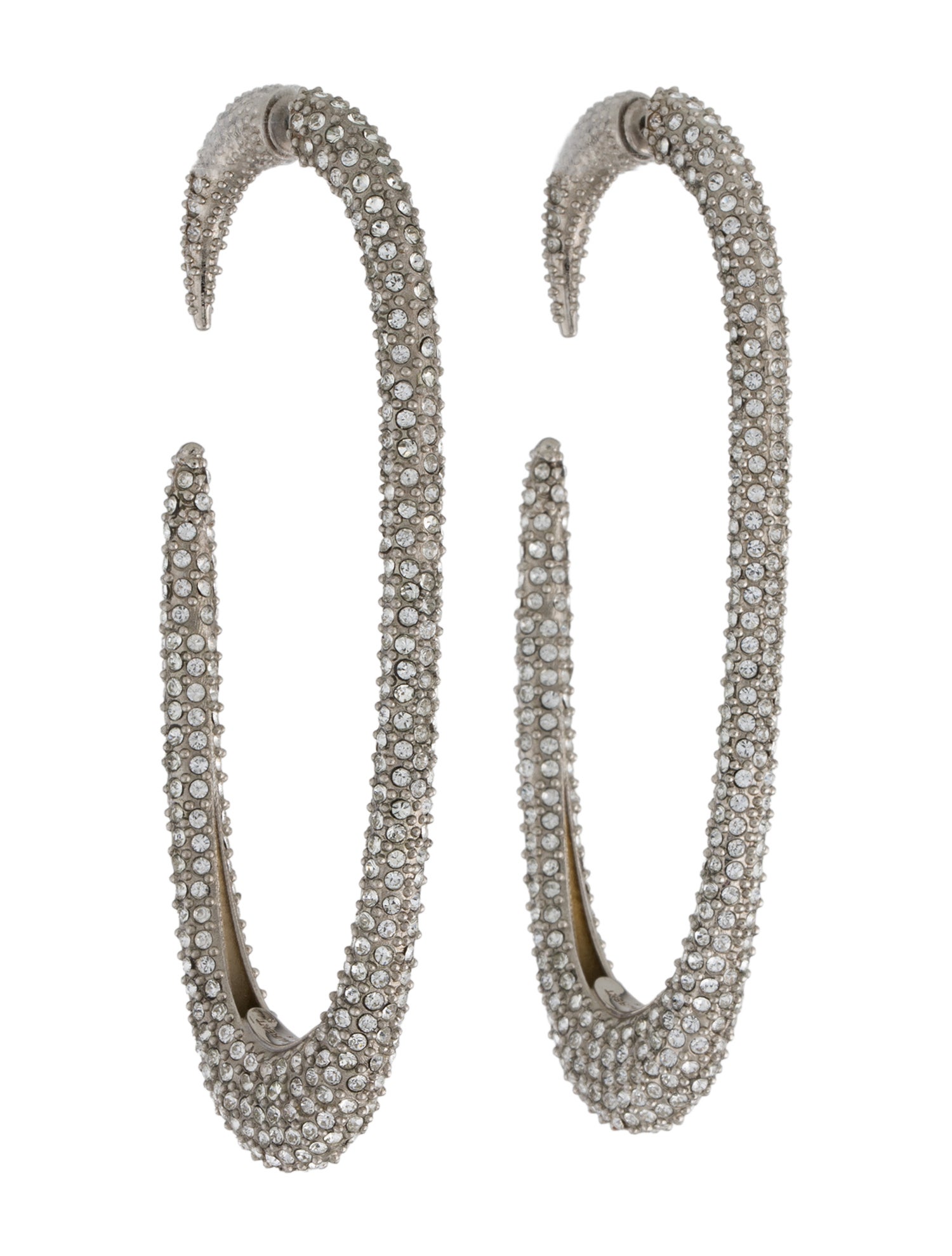 Saint Laurent Large Pointed Hoop Earrings