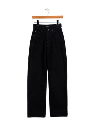 Saint Laurent High-Rise Wide Leg Jeans
